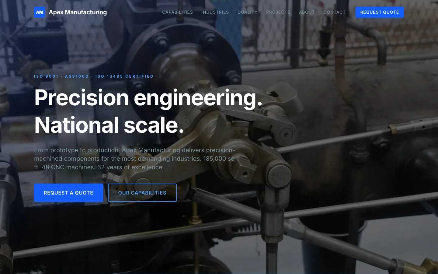 Apex Manufacturing screenshot